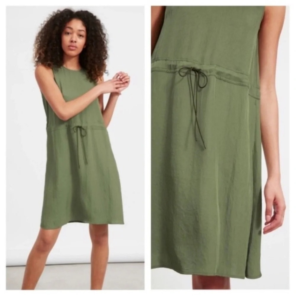 EVERLANE Japanese GoWeave Light Drawstring Dress Size 2